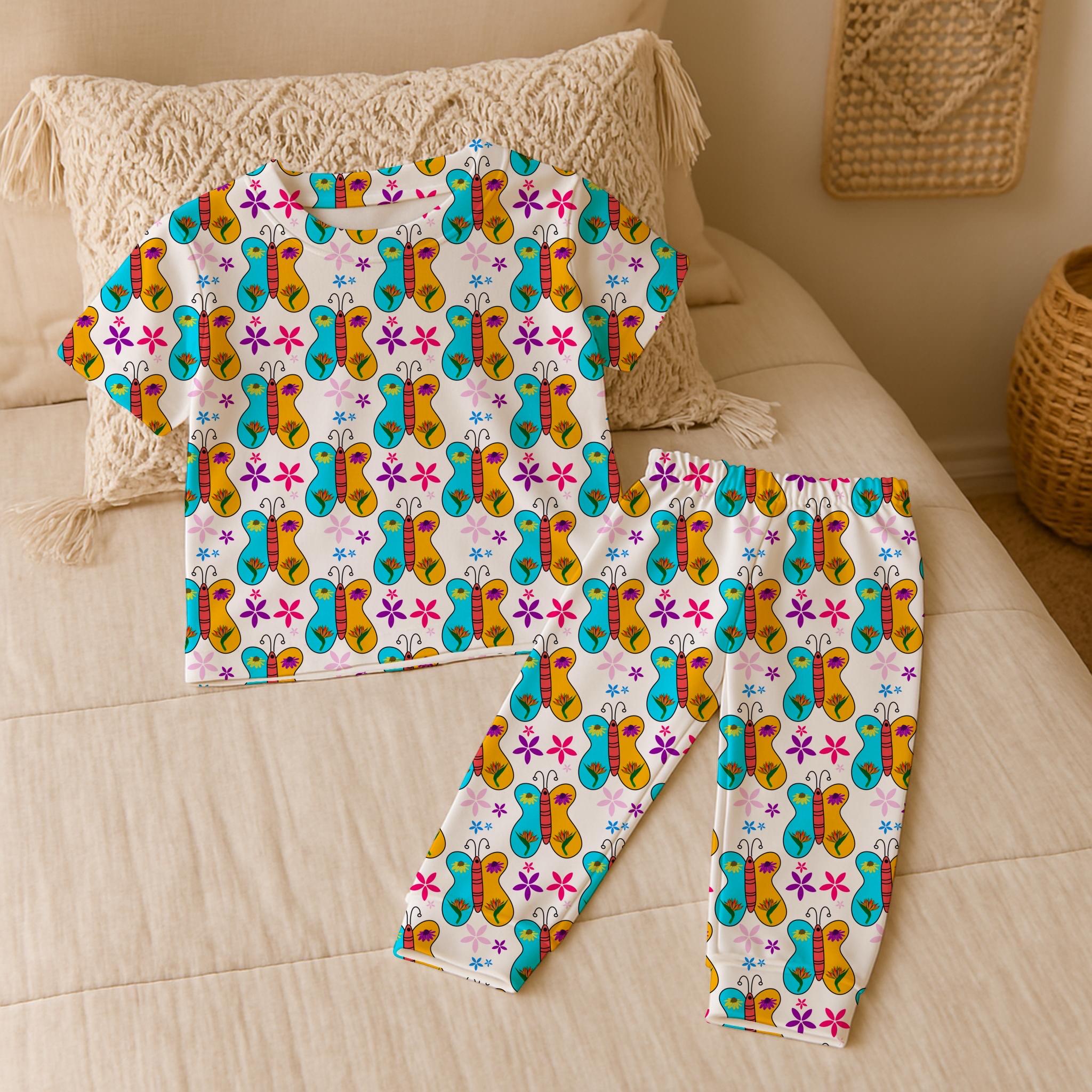 Butterfly Floral Fabric by Yard | Cotton Quilting Print