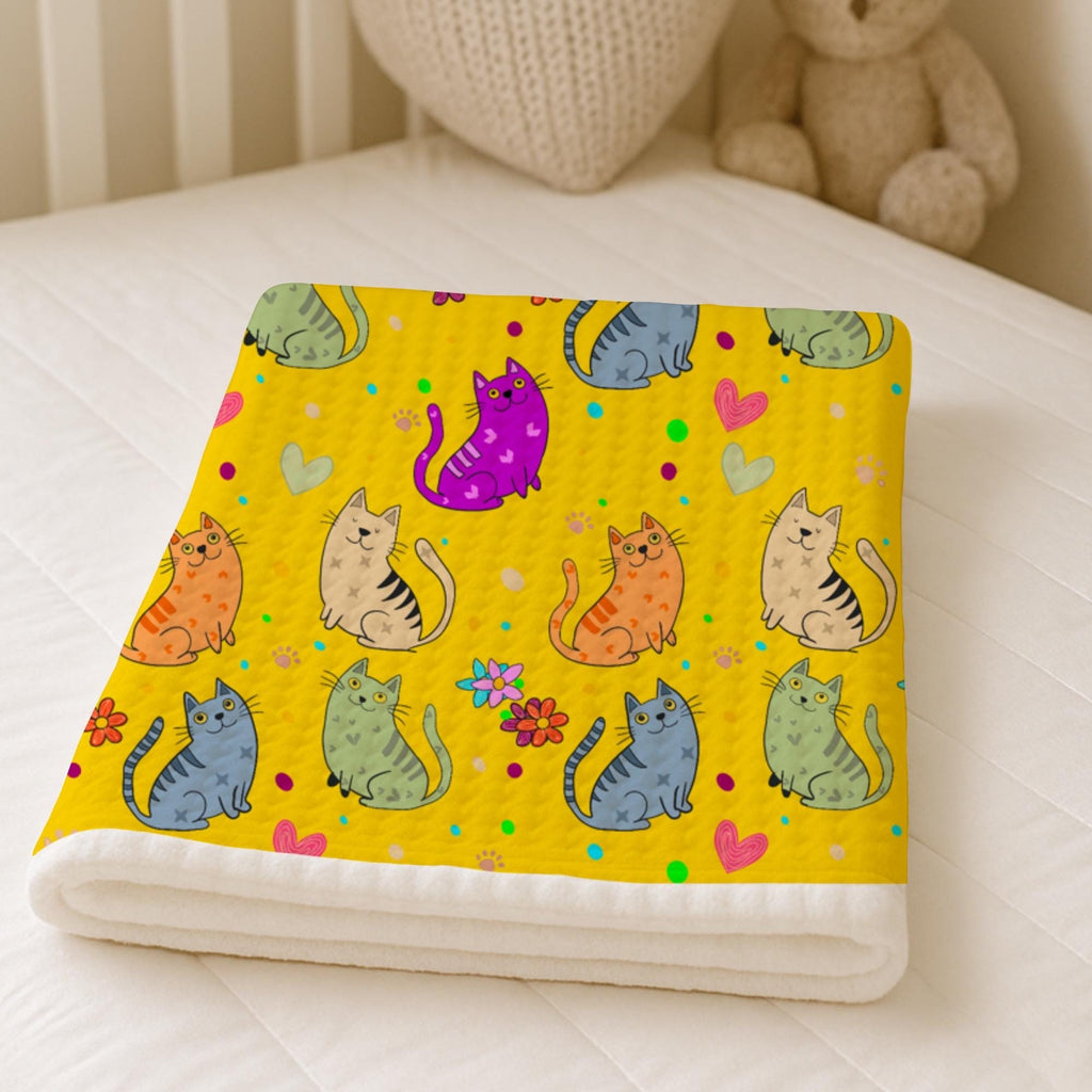 Cat Lovers Fabric, Quilting, Apparel, Home Decor, Beginner-Friendly Quilting-Weight Cotton