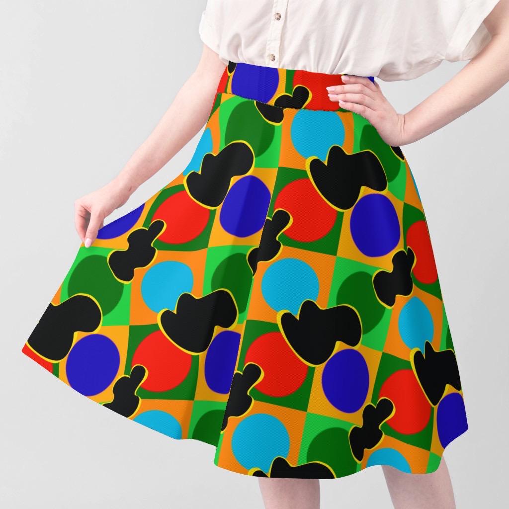 Retro Abstract Geometric Fabric by the Yard, Colorful Mod Circle Pattern Fabric, Bold Pop Art Shapes, Mid Century Modern Fabric for Quilting