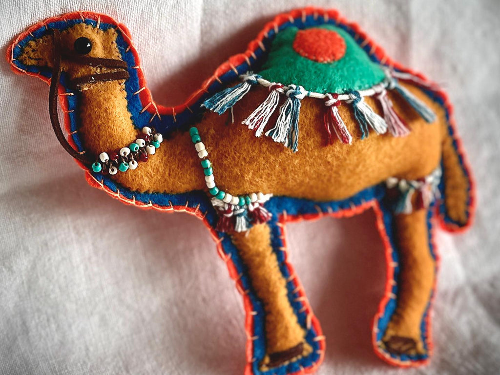 Felt Camel | Nursery Decoration | Baby Shower | Birthday Gift | Christening favors