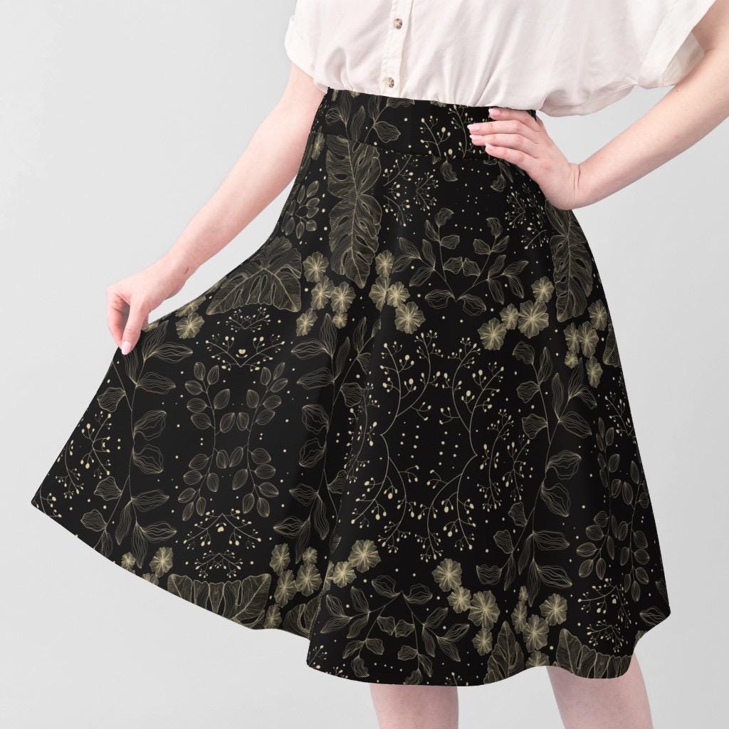 Dark Floral Damask Fabric, Cotton or Satin, Quilting Apparel Home Decor Prints