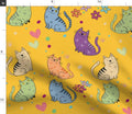 Cat Lovers Fabric, Quilting, Apparel, Home Decor, Beginner-Friendly Quilting-Weight Cotton