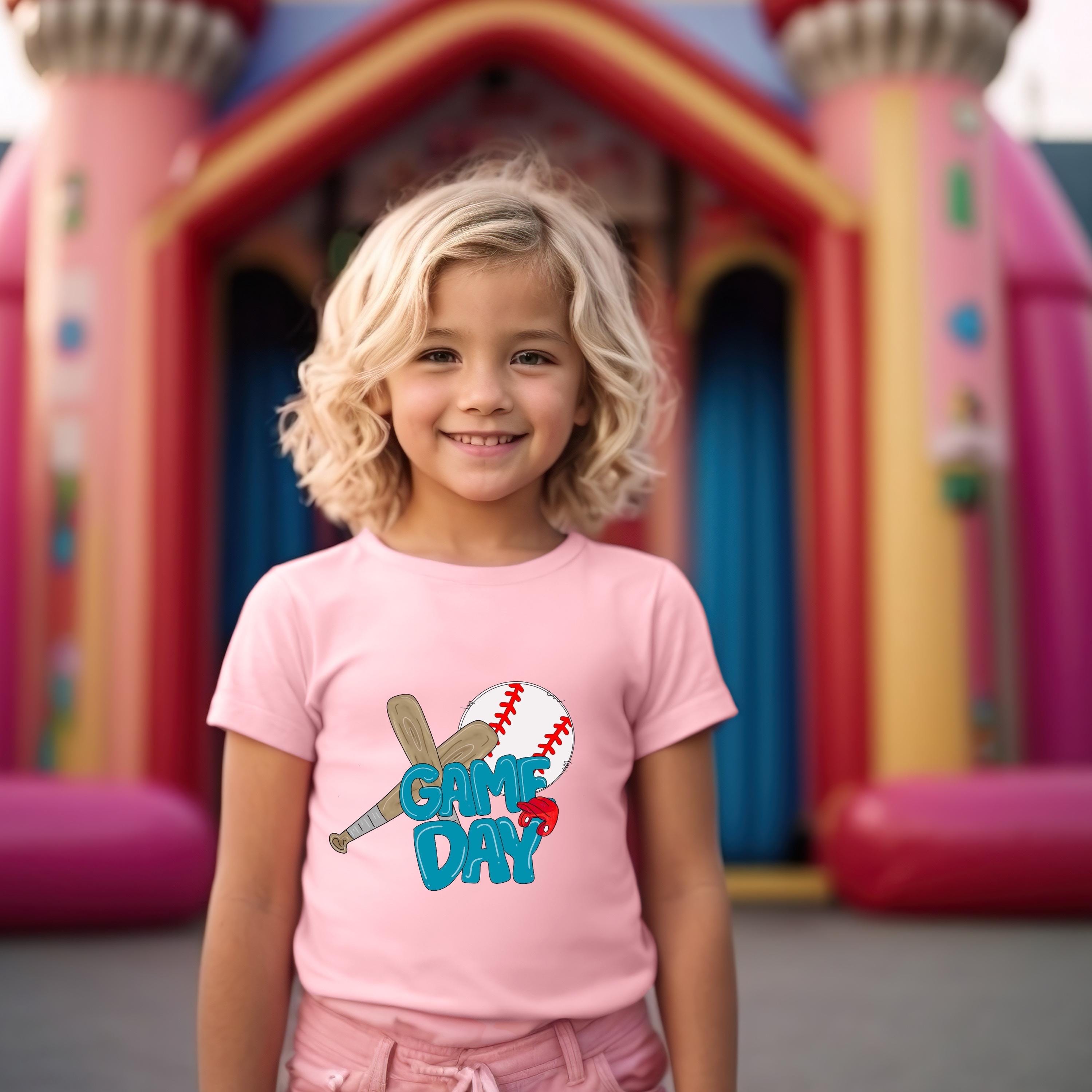 Game Day Baseball Kids Tee | Bat and Ball Sports Shirt