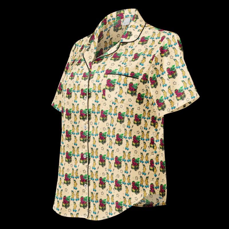 Kawaii Fruits Skateboarding Fabric, Kids Quilting Cotton, Apparel Print