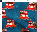 Dinosaur London Bus Fabric by the Yard | Kids Novelty Cotton Print