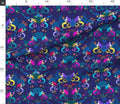 Dark Blue Mermaid Fabric, Quilting Cotton, Apparel Prints