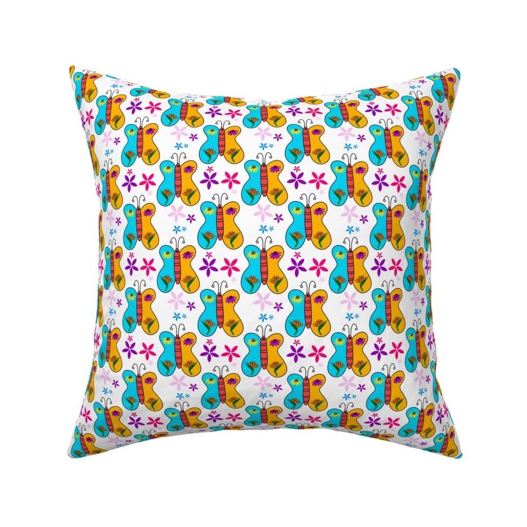 Butterfly Floral Fabric by Yard | Cotton Quilting Print
