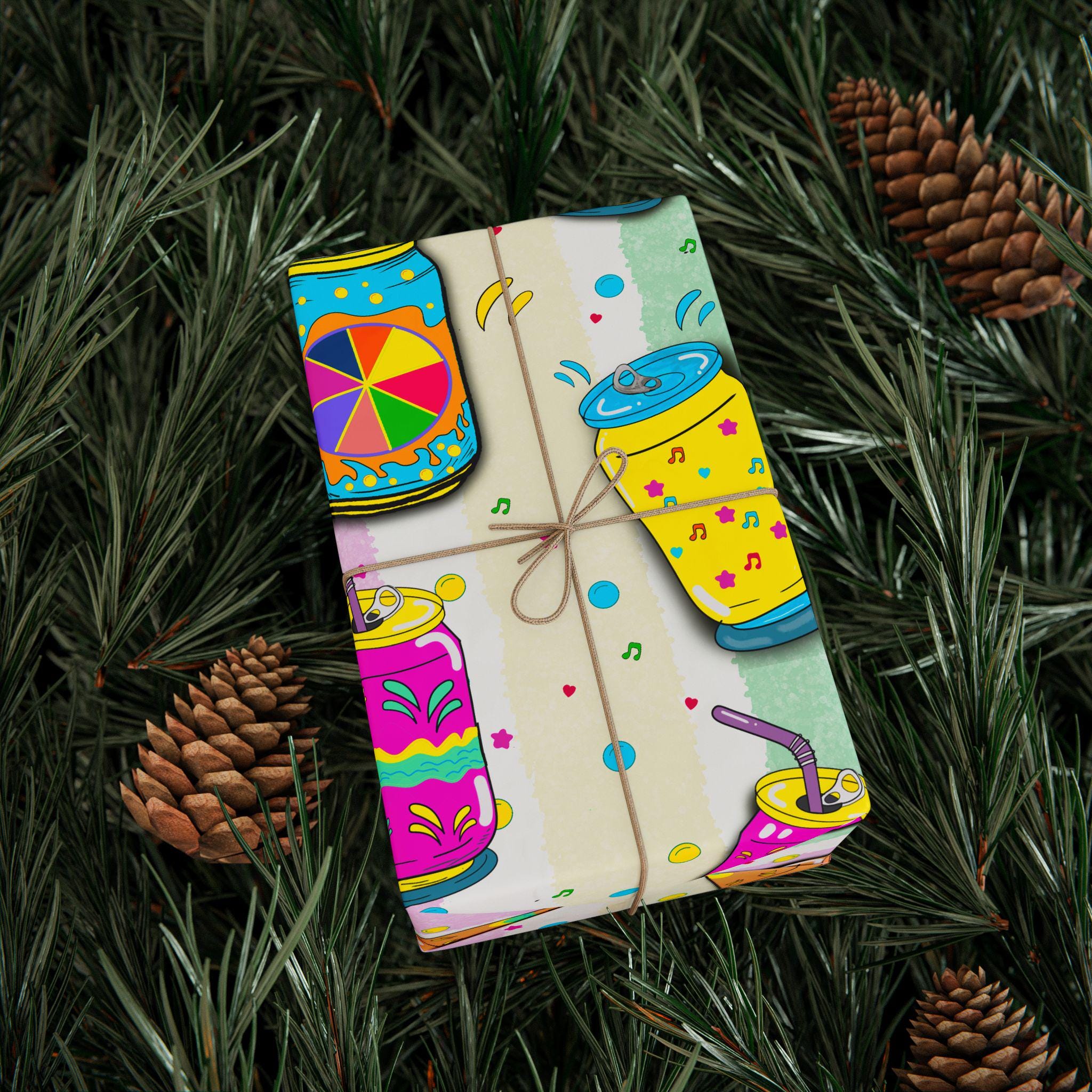 Colorful Lemonade Party Wrapping Paper, Summer Citrus Gift Wrap