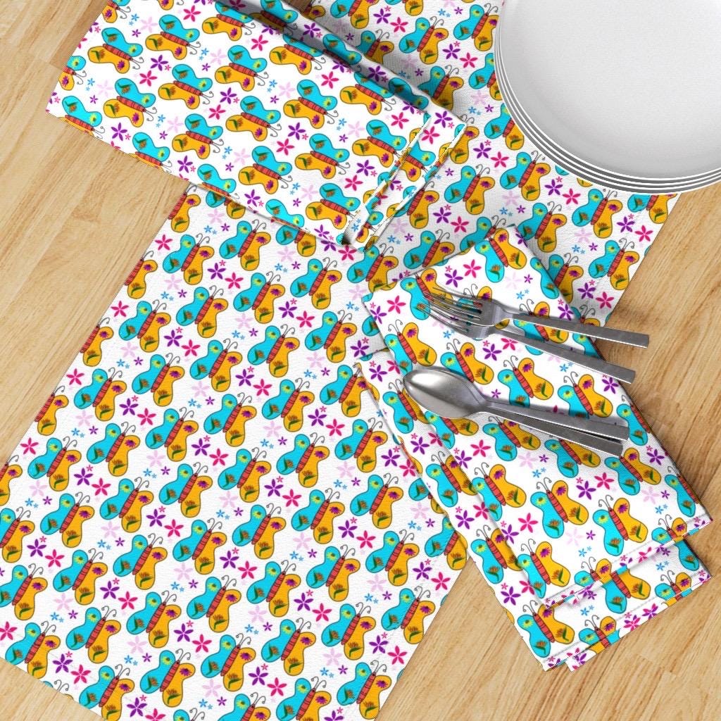 Butterfly Floral Fabric by Yard | Cotton Quilting Print