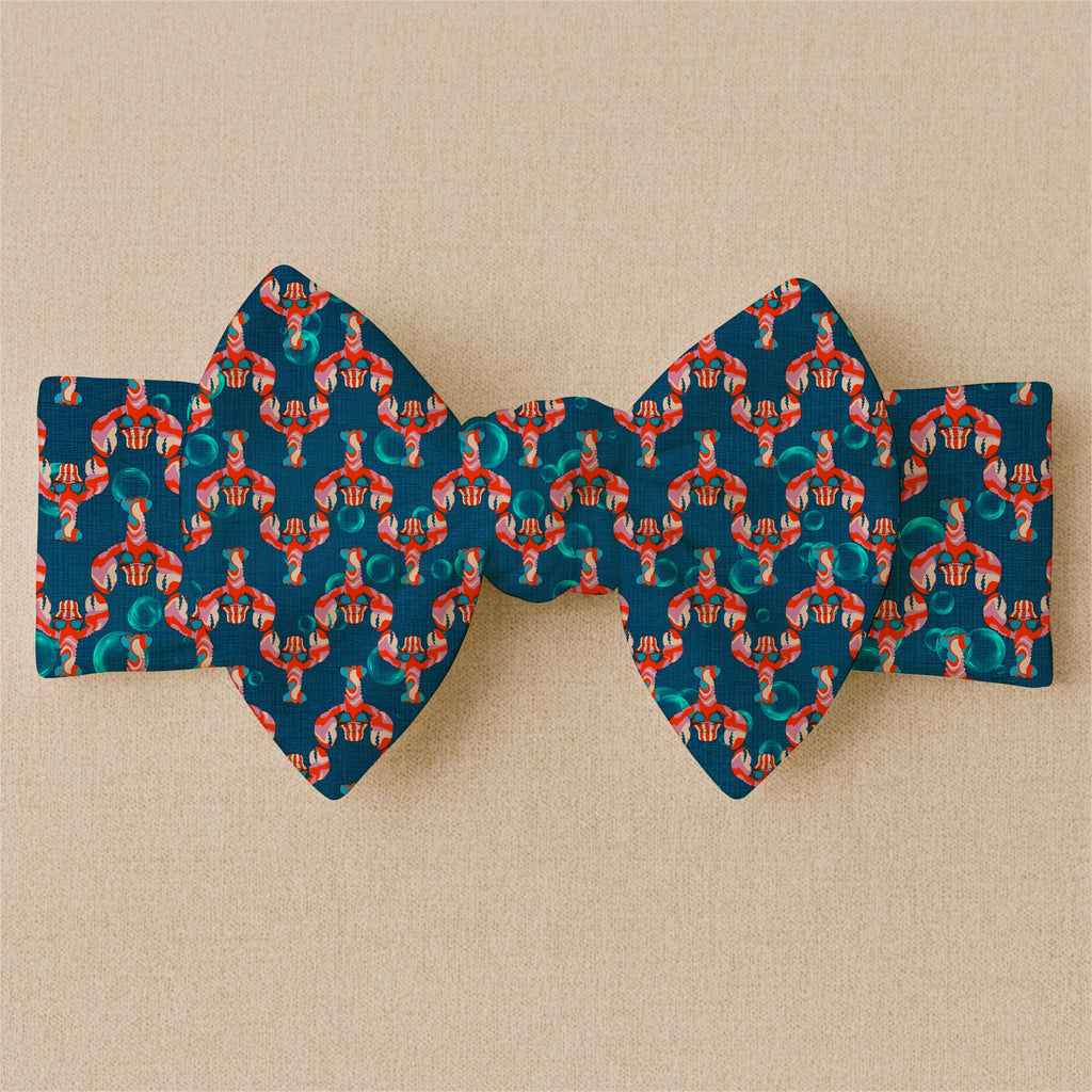 Whimsical Lobster Fabric – Teal Nautical Coastal Print, Cotton By The Yard