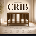 7-in-1 Convertible Baby Crib | Premium Wooden Nursery Crib | Rolli®