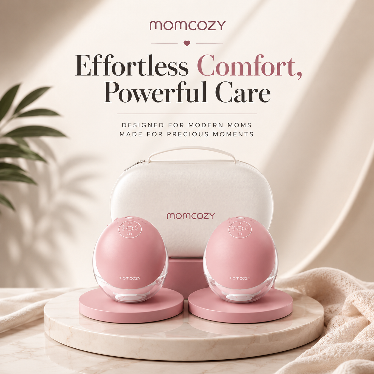 Momcozy Wearable Breast Pump – Hands-Free, Quiet & App-Controlled Electric Breast Pump for Busy Moms