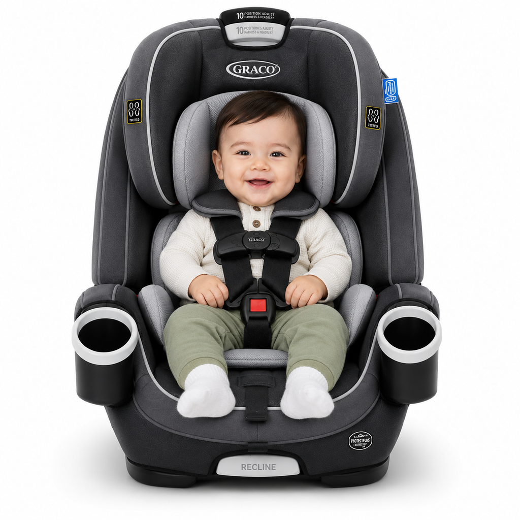 Graco 4Ever DLX 4-in-1 Convertible Car Seat | Rear-Facing, Forward-Facing, Highback Booster & Backless Booster