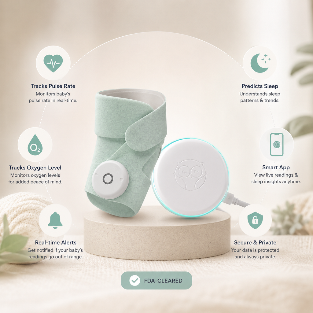 Owlet Dream Sock Smart Baby Monitor | Pulse, Oxygen & Sleep Tracking