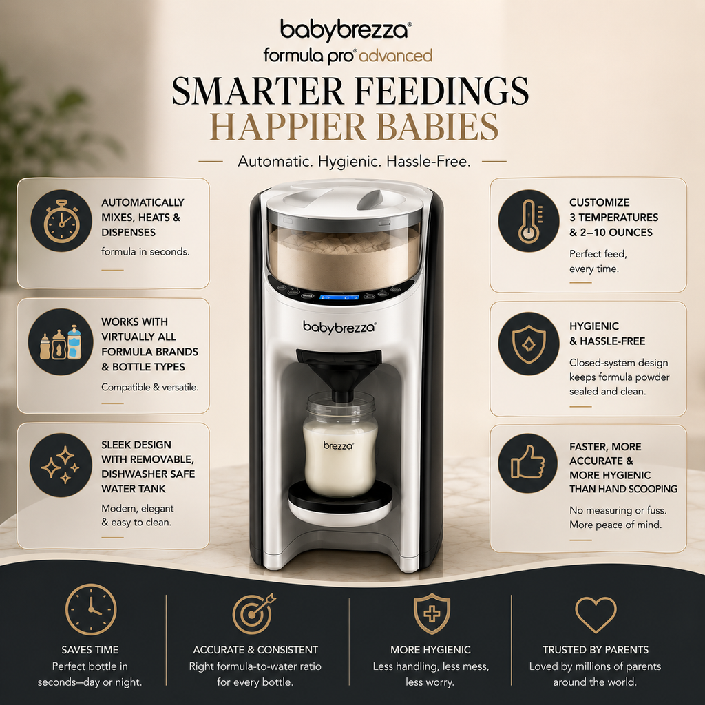 Baby Brezza Formula Pro Advanced | Automatic Baby Formula Dispenser Machine | Smart Bottle Maker with Custom Temperature & Portion Control