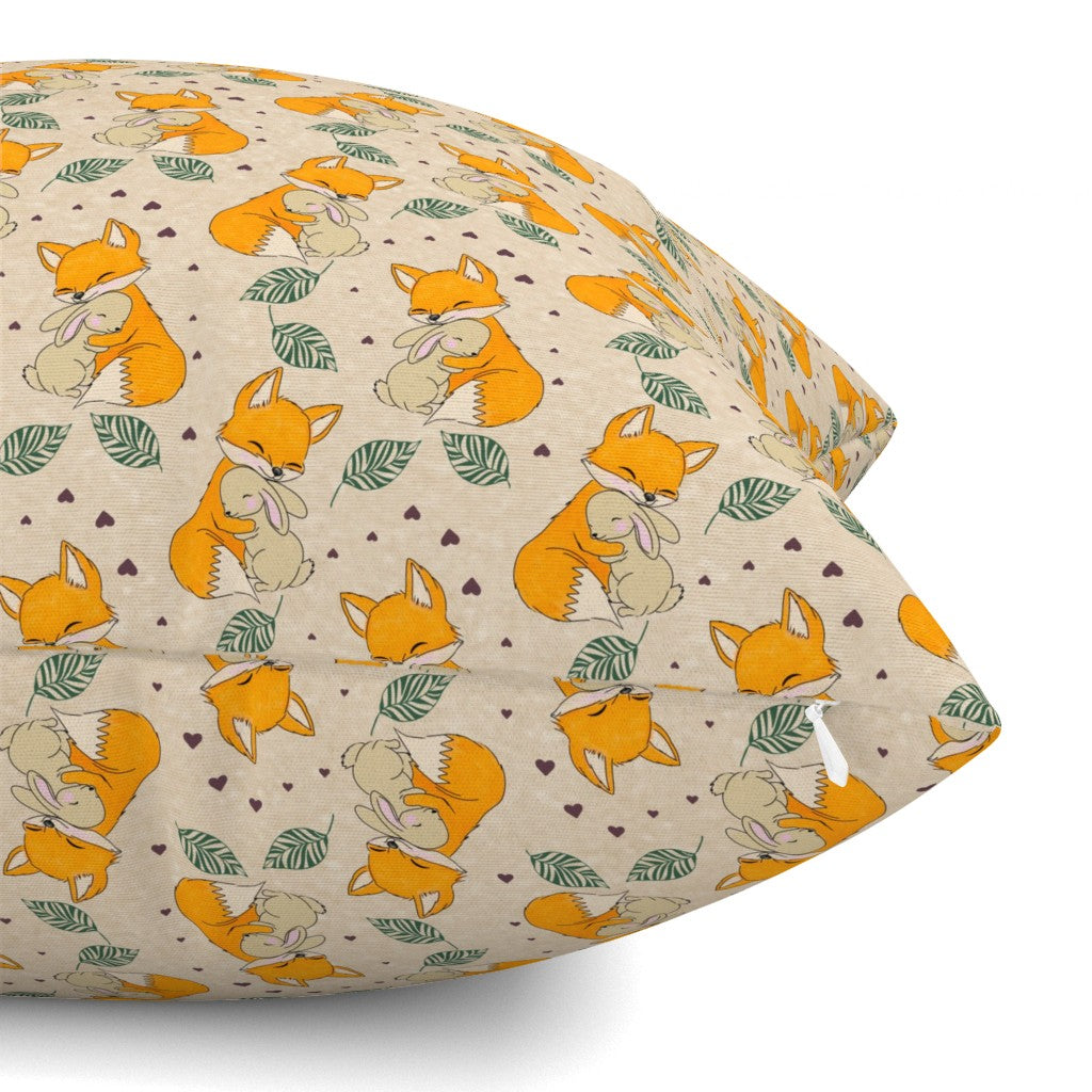 Woodland Fox & Bunny Fabric – Cute Animals Nursery Fabric by the Yard