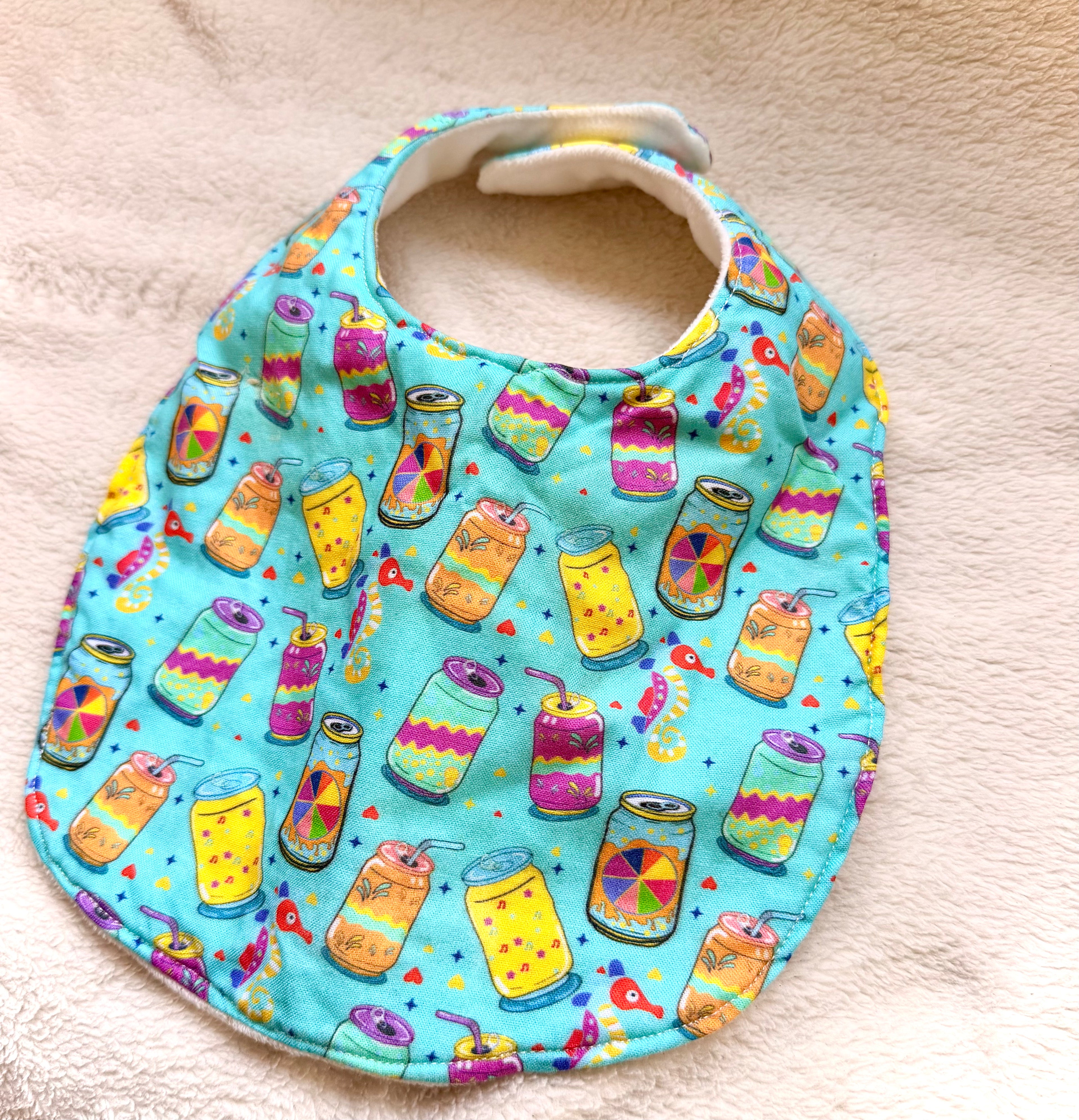 Organic Cotton Goose Baby Bib | Absorbent Feeding Bib | Baby Shower Gift