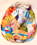 Handmade Hot Air Balloon Baby Bib | Absorbent Drool & Feeding Bib for Babies