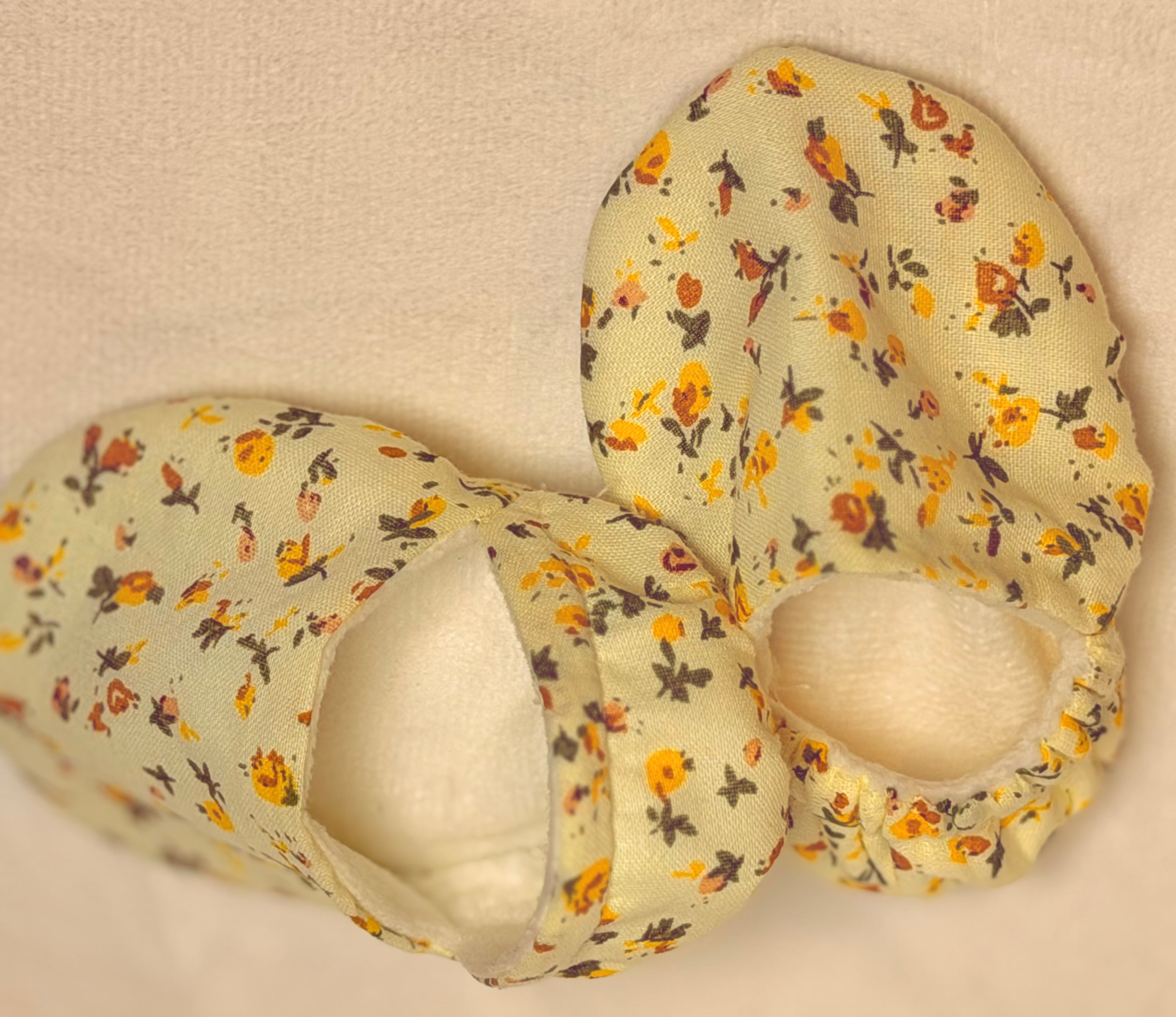 Handmade Floral Baby Booties for Newborn Girls | Soft Sole Baby Shoes | Baby Shower Gift