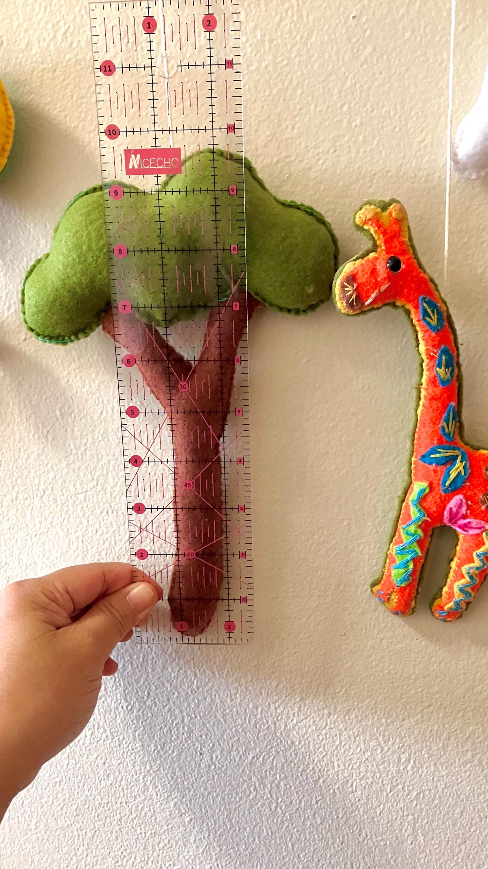 Handmade Safari Felt Baby Mobile, Jungle Animals Nursery Garland