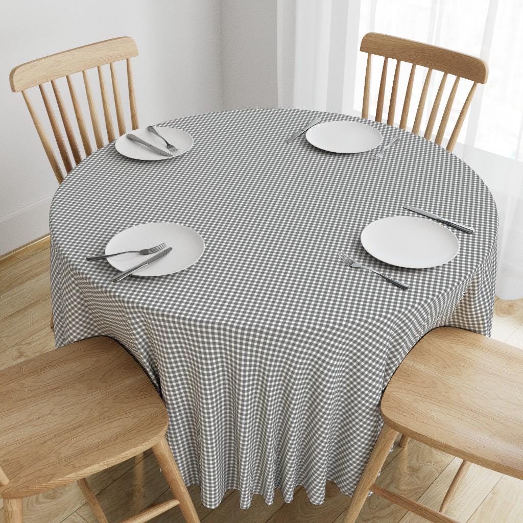 Gray Gingham Fabric by the Yard | Neutral Checkered Seamless Pattern for Quilting, Nursery & Apparel