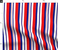 Modern Patriotic Stripes Red, White, and Blue Fabric by the yard