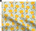 Giraffe Rainbow Seamless Pattern, Safari Nursery Fabric, Watercolor Baby Animals, fabric by the yard