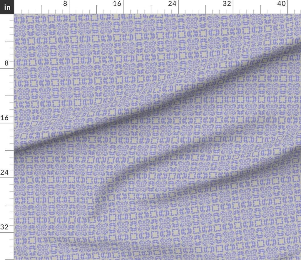 Mediterranean Bloom Cotton Fabric, Quilting, Apparel, Home Decor Print