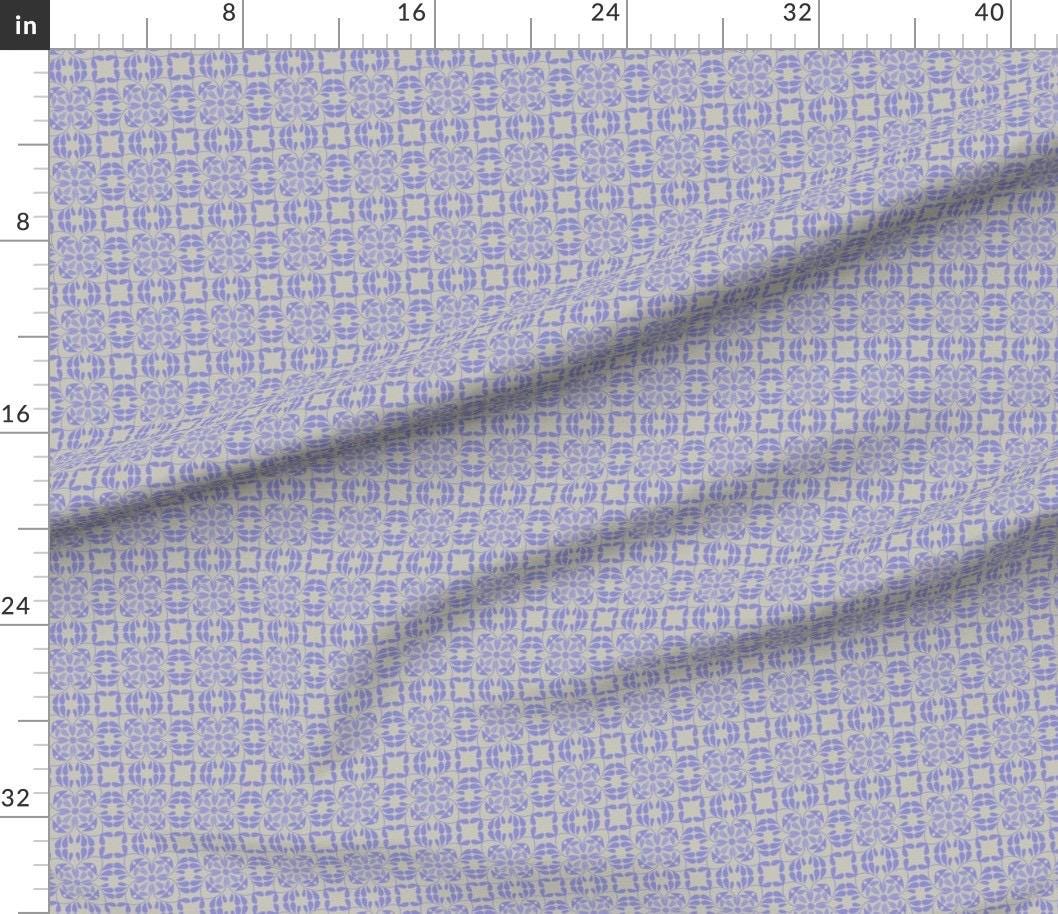 Mediterranean Bloom Cotton Fabric, Quilting, Apparel, Home Decor Print