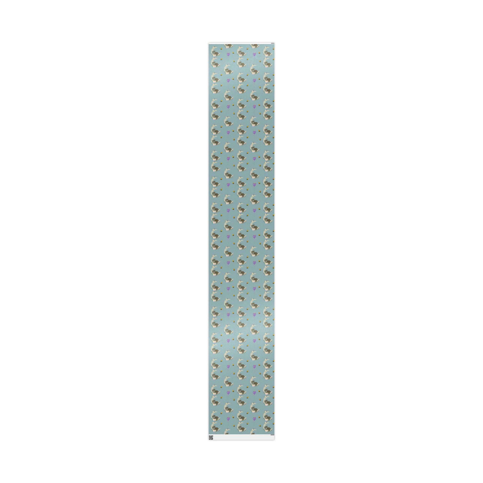 Floral Bees Bear Pattern Wrapping Paper | Roll