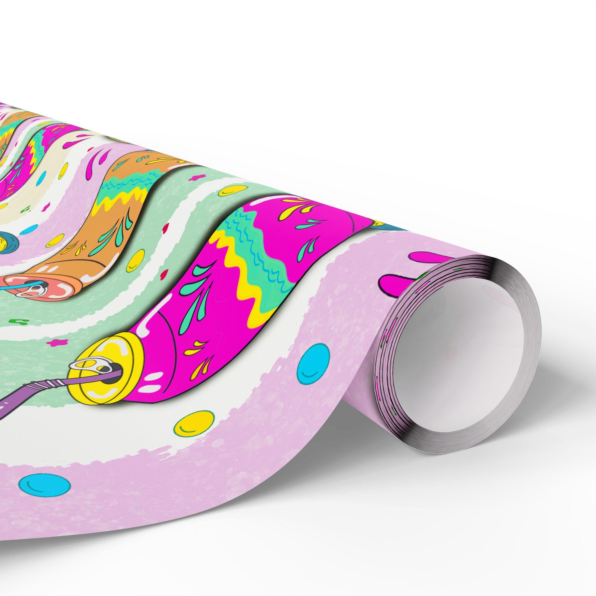 Colorful Lemonade Party Wrapping Paper, Summer Citrus Gift Wrap