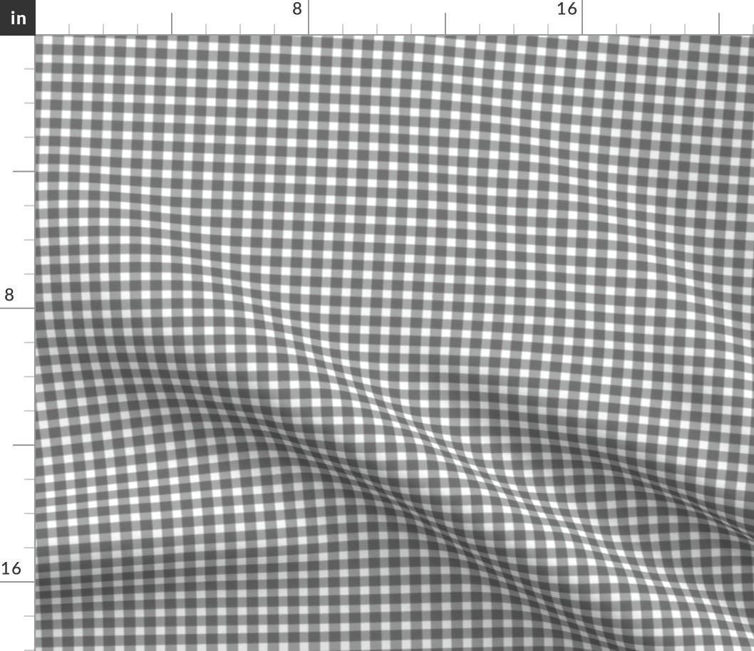 Gray Gingham Fabric by the Yard | Neutral Checkered Seamless Pattern for Quilting, Nursery & Apparel